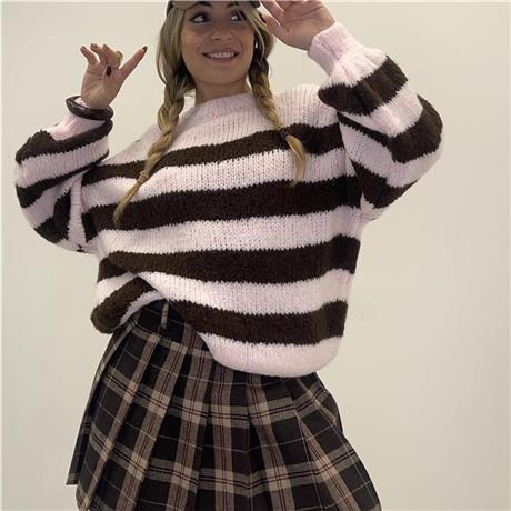 Maglione morbido a riga CANADA